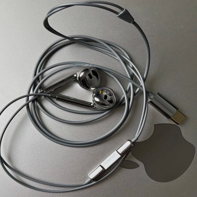 Chrome wired airbuds for android & apple