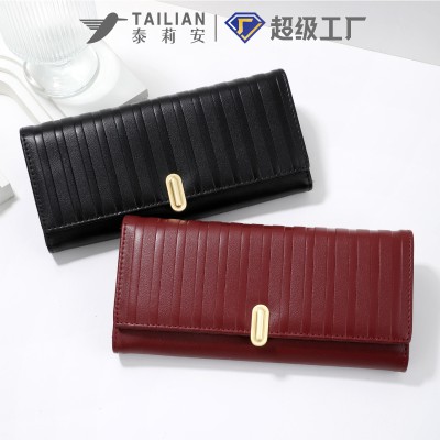 Fashion Metallic Embossment Trifold Wallet